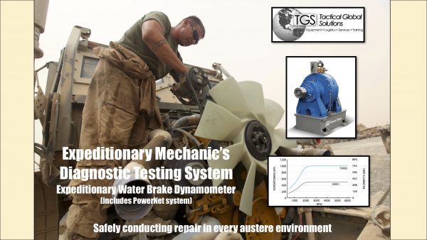 Expeditionary Mechanic's Diagnostic Testing System: Expeditionary Water Brake Dynamometer